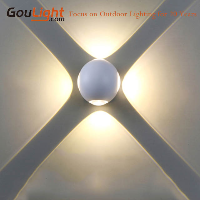 Commercial 3w Morden Up Down Light Indoor Round Led Wall Light